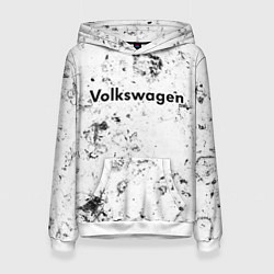 Толстовка-худи женская Volkswagen dirty ice, цвет: 3D-белый