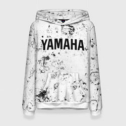 Толстовка-худи женская Yamaha dirty ice, цвет: 3D-белый