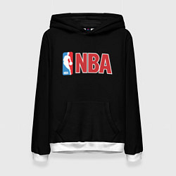 Толстовка-худи женская NBA logo, цвет: 3D-белый