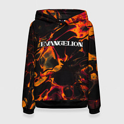 Женская толстовка Evangelion red lava