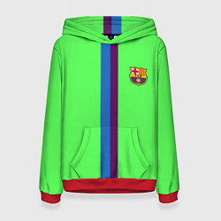 Толстовка-худи женская Barcelona fc sport line, цвет: 3D-красный