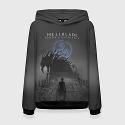 Толстовка-худи женская Hellblade - Sign, цвет: 3D-черный