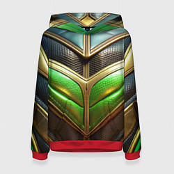 Женская толстовка Футуристичная объемная текстура из кожи