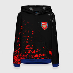 Толстовка-худи женская Arsenal spash, цвет: 3D-синий