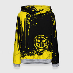 Толстовка-худи женская Трафальгар Д Ватер Ло прозвище пират, цвет: 3D-меланж