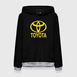 Толстовка-худи женская Toyota yellow, цвет: 3D-меланж