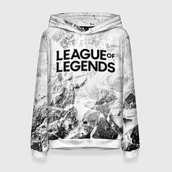 Толстовка-худи женская League of Legends white graphite, цвет: 3D-белый