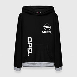 Женская толстовка Opel white logo
