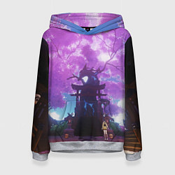 Толстовка-худи женская Genshin Impact Сакура Наруками, цвет: 3D-меланж