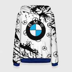 Женская толстовка BMW x Mercedes краски