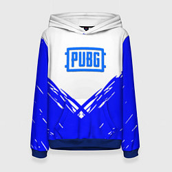 Женская толстовка PUBG синие краски