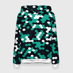 Женская толстовка Милитари стекло текстура