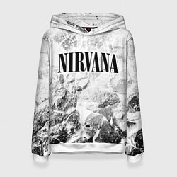 Толстовка-худи женская Nirvana white graphite, цвет: 3D-белый