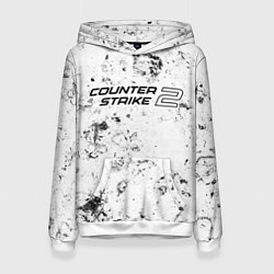 Толстовка-худи женская Counter-Strike 2 dirty ice, цвет: 3D-белый