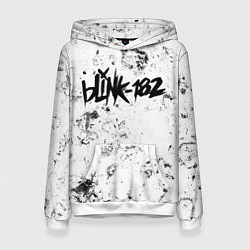 Толстовка-худи женская Blink 182 dirty ice, цвет: 3D-белый