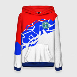 Толстовка-худи женская Триколор - ВДВ, цвет: 3D-синий
