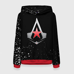 Толстовка-худи женская Assassins creed russia, цвет: 3D-красный