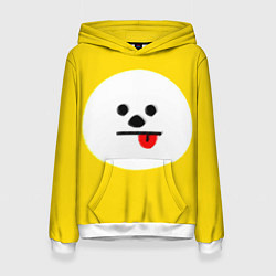 Толстовка-худи женская BT21 - Chimmy, цвет: 3D-белый