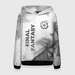 Толстовка-худи женская Final Fantasy - white gradient вертикально, цвет: 3D-черный
