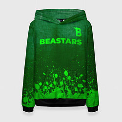 Толстовка-худи женская Beastars - green gradient посередине, цвет: 3D-черный