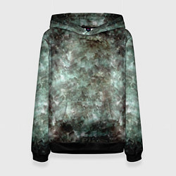 Толстовка-худи женская Лесной принт, цвет: 3D-черный