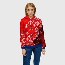 Толстовка-худи женская Elder Scrolls winter steel, цвет: 3D-синий — фото 2