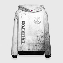 Толстовка-худи женская Everton - white gradient вертикально, цвет: 3D-черный