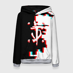 Толстовка-худи женская Doom geometry, цвет: 3D-меланж