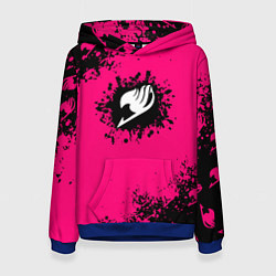 Толстовка-худи женская Хвост феи краски аниме, цвет: 3D-синий