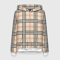 Женская толстовка Стильная клетка - шотландка
