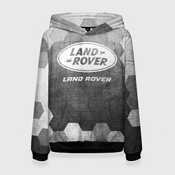 Толстовка-худи женская Land Rover - grey gradient, цвет: 3D-черный