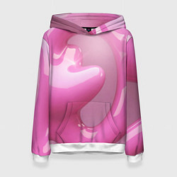 Женская толстовка Розовые краски абстракция