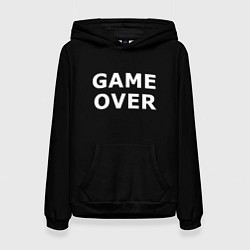 Женская толстовка Game over white logo