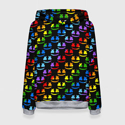 Женская толстовка Marshmello pattern neon