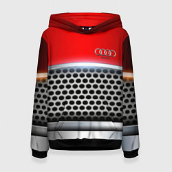 Толстовка-худи женская AUDI metal collection game, цвет: 3D-черный