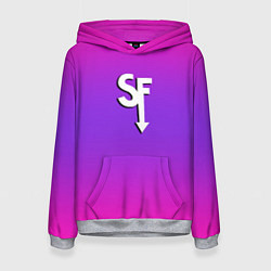 Женская толстовка Sally Face neon gradient