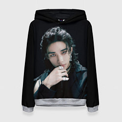 Толстовка-худи женская Stray Kids Hyunjin Giant concept, цвет: 3D-меланж