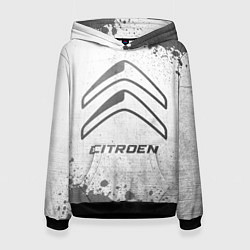 Толстовка-худи женская Citroen - white gradient, цвет: 3D-черный