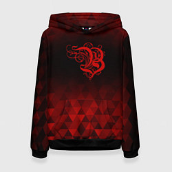 Женская толстовка Burzum red poly