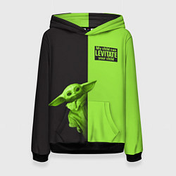 Толстовка-худи женская Child Grogu, цвет: 3D-черный