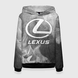 Толстовка-худи женская Lexus - grey gradient, цвет: 3D-черный