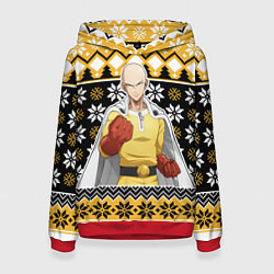 Толстовка-худи женская One-Punch Man sweater, цвет: 3D-красный