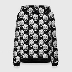 Толстовка-худи женская Funny terrifier clown Art, цвет: 3D-черный