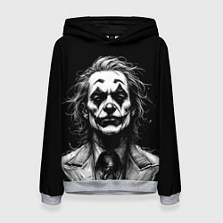 Толстовка-худи женская Joker - clown, цвет: 3D-меланж