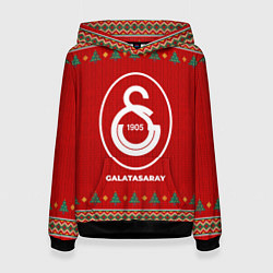 Толстовка-худи женская Galatasaray new year, цвет: 3D-черный