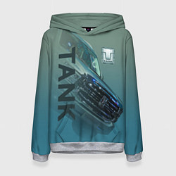 Толстовка-худи женская Tank 500, цвет: 3D-меланж