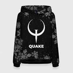 Толстовка-худи женская Снежный Quake, цвет: 3D-черный