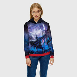 Толстовка-худи женская Elden ring nightreign, цвет: 3D-красный — фото 2