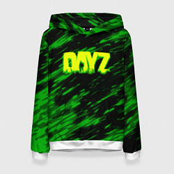 Толстовка-худи женская Dayz кислотное лого краски, цвет: 3D-белый