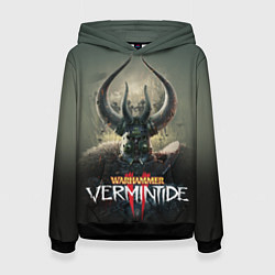 Толстовка-худи женская Warhammer - Vermintide 2, цвет: 3D-черный